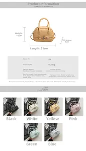 Tableau des tailles et couleurs du sac Boston avec dimensions et styles de port