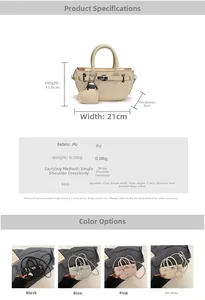 Detailed size chart for saddle crossbody bag with heart pendant and PU leather texture