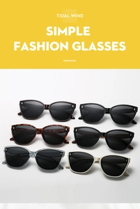 Detailed grid of Y2K square sunglasses in various colors with stylish metal accents