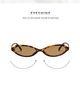 Detail der Cateye-Sonnenbrille in Schildpattoptik mit braunen Gläsern und Scharnieren