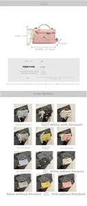 Detailed view of quilted PU leather crossbody bag dimensions and strap specifications