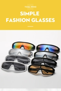 Plusieurs couleurs de lunettes de cyclisme sportives surdimensionnées en grille