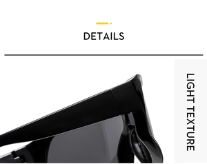 Détails des charnières durables et de la texture légère des lunettes de sport