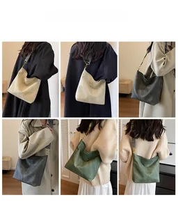 Fashion tote bag with ethnic jacquard wide shoulder straps in various colors
