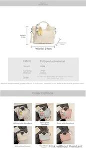 Tableau des tailles détaillé et spécifications du sac seau élégant en cuir PU
