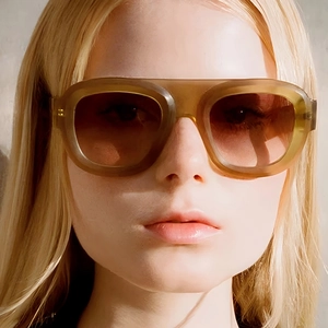 Oversized Sunglasses UV400 Protection PC Frame AC Lens Fashion Retro Aviator For Men And Women
