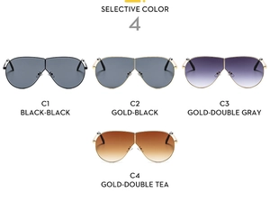 Comparaison détaillée de quatre lunettes de soleil pilote oversize en diverses couleurs