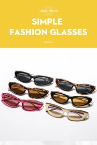 Détails de lunettes de soleil œil de chat en plusieurs couleurs comme l'écaille et le beige