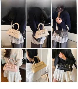 Collage de sacs à bandoulière tendance montrant plusieurs styles portés par des modèles