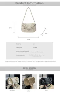 Detailed view of cloud bag dimensions 24x13x8cm and ruched PU leather texture details