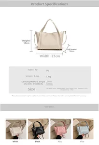 Detail view of premium lychee texture PU leather bucket bag with four color options