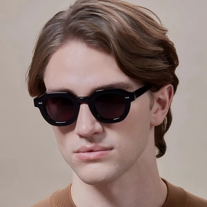 Retro Polygon Sonnenbrille UV400 Schutz Geometrisches Gestell Vintage Getönte Gläser Brillen Für Herren Damen Mode