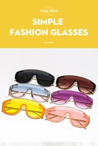 Détails de lunettes de soleil masque avec rivets métalliques en plusieurs couleurs