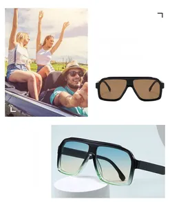 Collage of retro pilot sunglasses in outdoor driving scenes and studio product shots