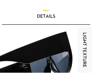 Detailaufnahme der schwarzen Oversized-Sonnenbrille mit leichter matter Textur