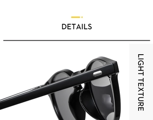 Details der silbernen Metallverzierung an glänzender schwarzer Sonnenbrille mit Textur