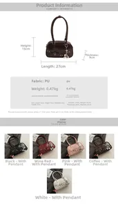 Spécifications de taille et options de couleurs pour le sac à bandoulière en similicuir