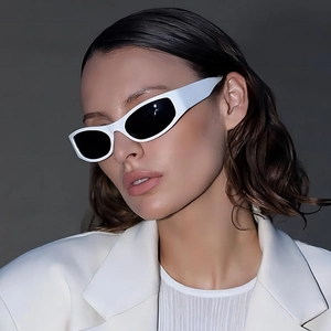 Oval Retro Sonnenbrille PC AC Materialien UV400 Schutz Sport Outdoor Mode Brillen Y2K Stil Für Damen Herren