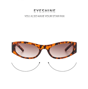 Detailansicht der Retro-Sonnenbrille mit Schildpattmuster und braunen Verlaufsgläsern