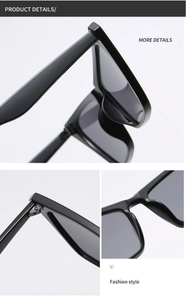 Close-up of cat-eye sunglasses featuring reinforced metal hinges and ergonomic nose pads