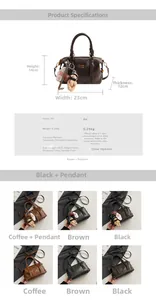Detailed view of women's vintage bowling bag dimensions and multi-color product comparisons