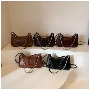 French style underarm bag collection in five colors with NO FILTER embossed detail