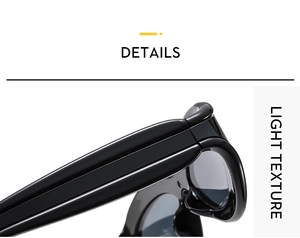 Vue détaillée de la texture légère et de la finition de la branche de lunettes de soleil