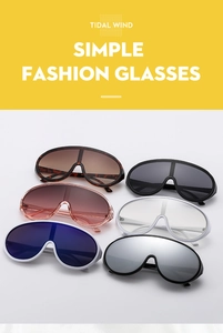 Sélection de lunettes de soleil shield oversize en couleurs écaille, rose et bleu clair