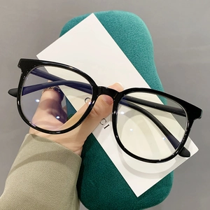 Fashion Glasses Frame TR90 Large Square Anti Blue Light Lightweight Eyewear For Men Women Retro Minimalist Style