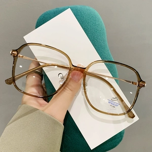 TR90 And Metal Anti Blue Light Glasses Frames Large Square Fashion Commute Unisex Eyewear For Men And Women