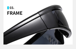 Macro detail of high-quality hinge and frame construction on Y2K cycling sunglasses