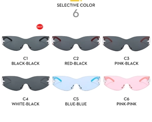Détails de lunettes de soleil Y2K pour enfants avec décor étoile en six couleurs