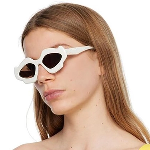 Irregular Wave Frame Sunglasses Lip Shaped UV400 Protection PC Trendy Jelly Color Novelty Eyewear For Women Outdoor Travel
