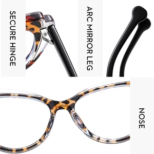 Detail view of tortoise shell glasses featuring metal hinges and ergonomic nose pads