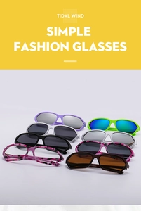 Detailed grid showing Y2K irregular sunglasses in various vibrant colors and trendy frames