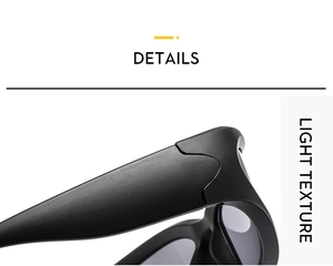 Close-up of lightweight matte black Y2K kids sports sunglasses with durable hinge details