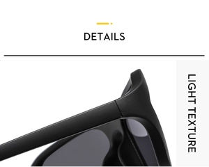 Detail shot of matte black sunglasses hinge with lightweight high-quality frame texture
