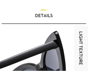Macro shot of durable hinges and light texture on cat-eye sunglasses temples