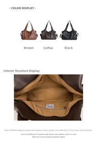 Vue détaillée de la doublure de ce grand sac rétro avec poche zippée et étiquette de marque