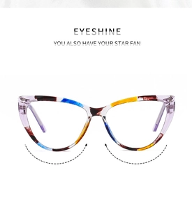 Nahaufnahme der bunten Cat-Eye-Brille mit Leopard-Muster und lebhafter Schildpatt-Struktur