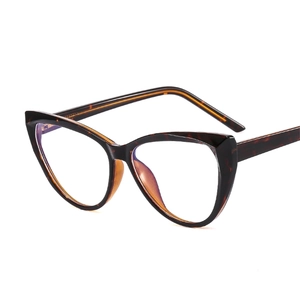 Klassische Cat-Eye-Brille mit Schildpattmuster, Blaulichtfilter und Federscharnier