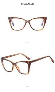 Front and side views of vintage tortoiseshell cat-eye optical glasses frames for women