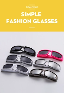 Affichage détaillé multicolore des lunettes de soleil de sport Y2K argentées cyclisme