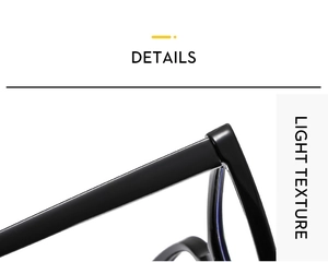 Macro detail of high-quality cat-eye TR90 eyewear showing durable metal hinge construction