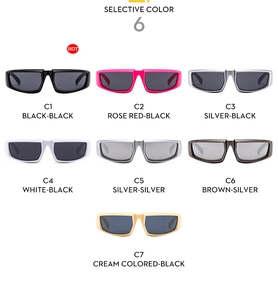 Collection de lunettes de soleil cyclisme Y2K futuristes en sept coloris de montures