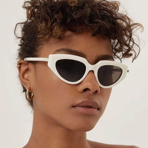 Cat Eye Sunglasses UV400 Protection PC Frame AC Lens Y2K Retro Geometric Triangle Trendy Outdoor Fashion For Women