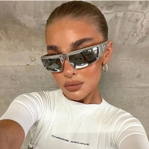 Lunettes De Soleil Sportives Futuristes Y2K Protection UV400 Monture PC Pour Cyclisme Festival Streetwear Unisexe