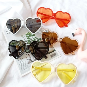 Heart Shaped Sunglasses UV400 Protection PC Frame Fashion Cute Beach Party Eyewear For Women Girls