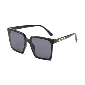 Modische Eckige Übergroße Sonnenbrille UV400 Schutz PC Rahmen AC Gläser Vintage Trendige Brillen Für Damen Herren