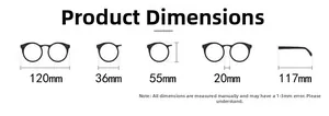 Tableau des tailles détaillé pour lunettes de soleil enfant avec dimensions précises